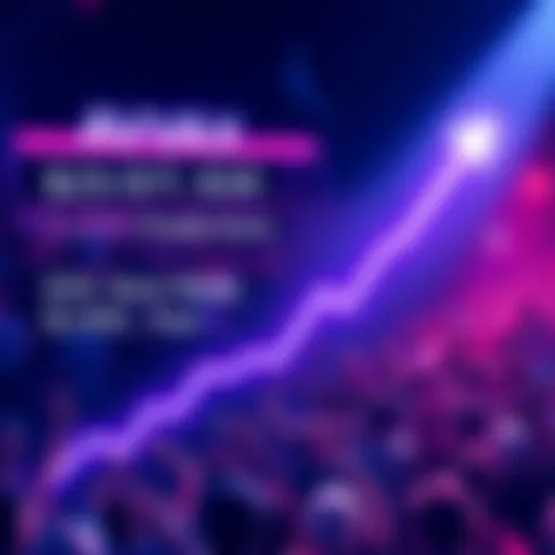 An upward trend graph showing AVAX price increase from $25 to $30 and a prediction of $1,000 over a year, with an excited crowd of investors in the background.