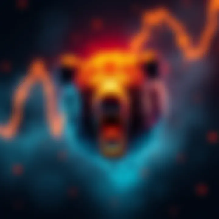 A bear symbol represents market resistance as Ethereum struggles to reach $3,000, highlighting the ongoing bearish trends.