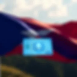 Illustration showing the Bhutanese flag with a digital ID card representing the blockchain transition to Ethereum, symbolizing innovation and technology in governance.