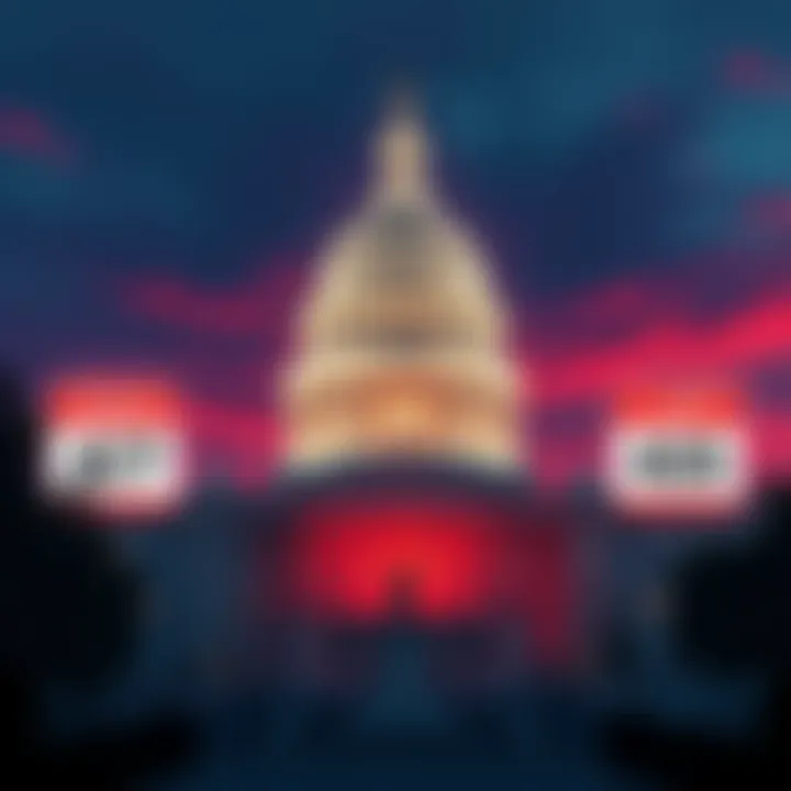Illustration of three legislative bills labeled GENIUS Act, CLARITY Act, and ASS Act with the US Capitol building in the background, symbolizing their influence on America's financial policies.