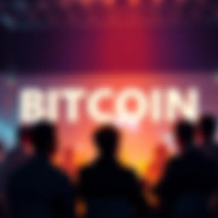 A group of people engaged in a lively discussion about Bitcoin.