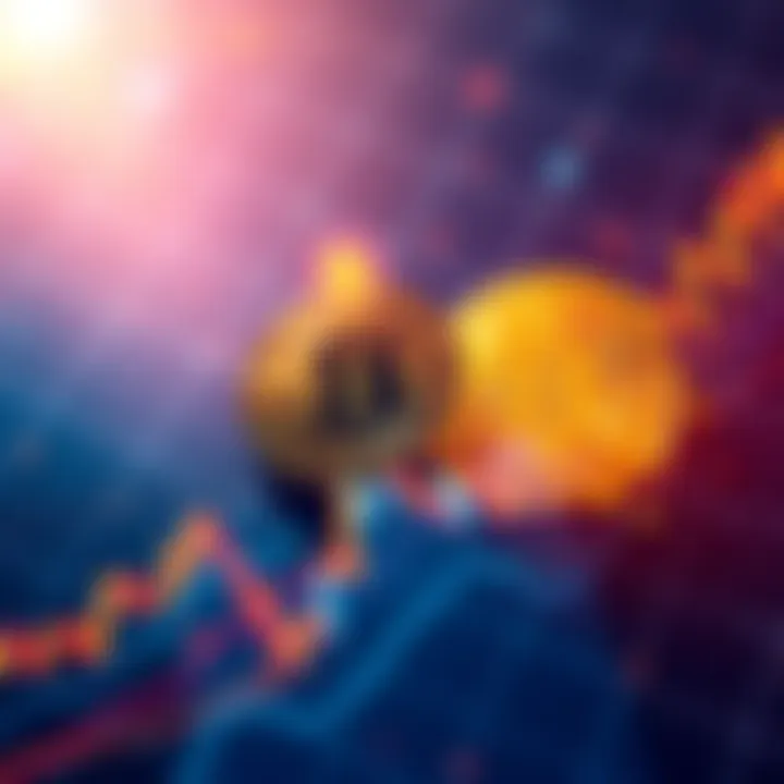 A graph showing Bitcoin's price movements alongside Microstrategy's stock performance, highlighting their correlation and trading trends.