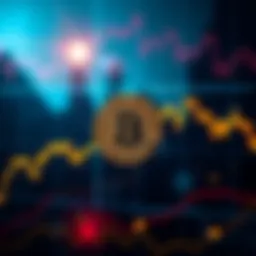 A Bitcoin price chart showing fluctuations, suggesting uncertainty in the cryptocurrency market.