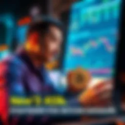 A person reviewing investment options for Bitcoin within a 401k plan, showing charts and a computer