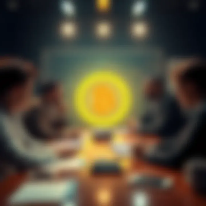 Experts discussing Bitcoin trends and bear market signals in a meeting