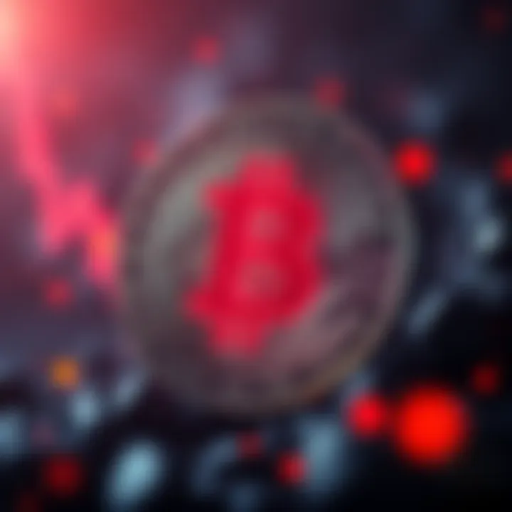 Bitcoin at extreme fear level Bitcoin symbol with a fear meter showing level 15, reflecting current market anxiety.