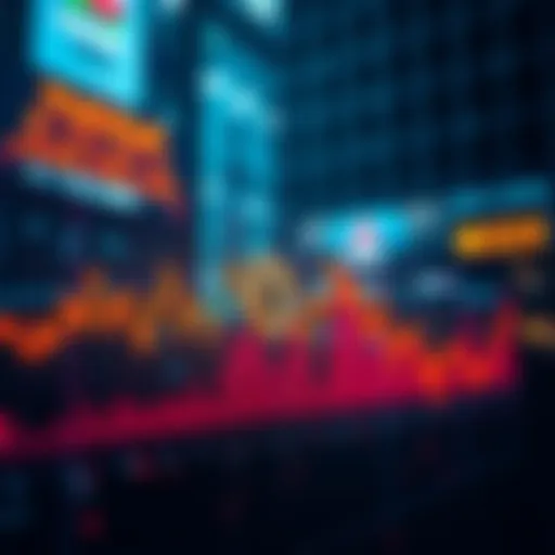 Graph showing market decline after Bitcoin futures flush event