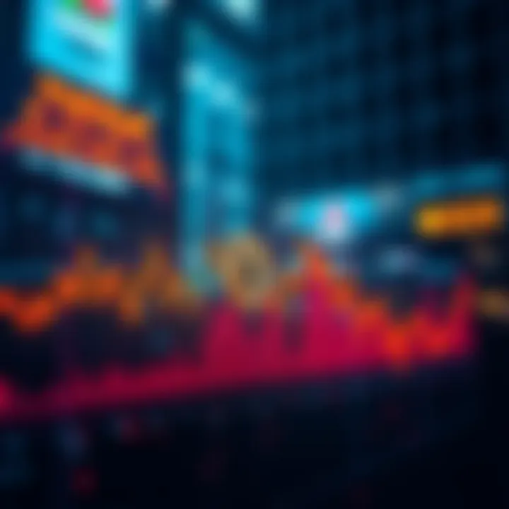 Graph showing market decline after Bitcoin futures flush event