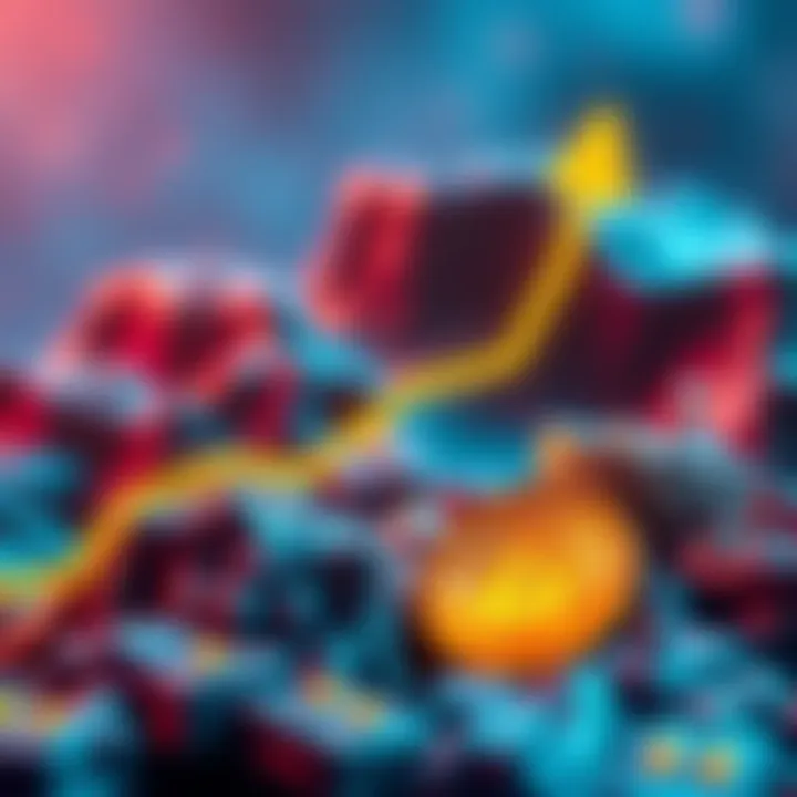 Bitcoin Growth Prediction Bitcoin graphic showing an upward trend towards one million dollars by 2030