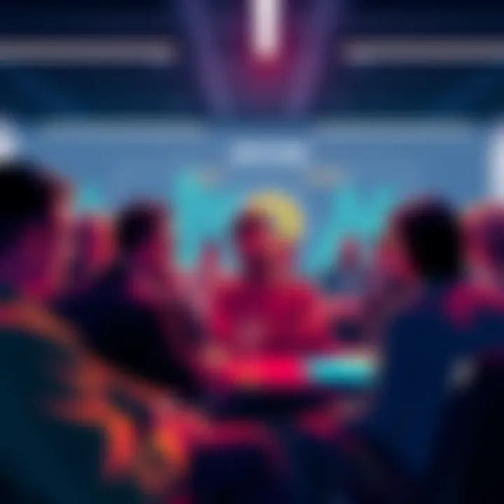 People discussing Bitcoin hard fork plans in a digital forum setting