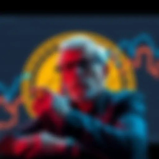 Author of Rich Dad, Poor Dad predicts Bitcoin's value rising to between 500K and 1M, with a backdrop of a symbol representing cryptocurrency