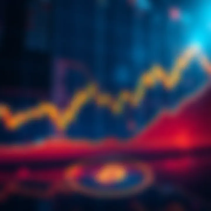 A chart displaying Bitcoin's price surge and drop, illustrating sudden market shifts.
