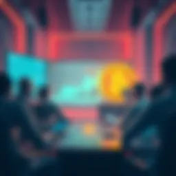 A group of people discussing Bitcoin security concerns in a digital setting, with charts and graphs displayed on a screen.