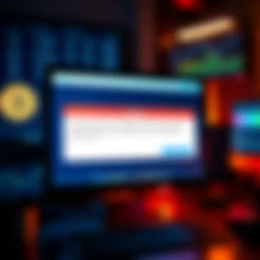 A computer screen showing an error message for a Bitcoin withdrawal, with a Bitcoin logo and transaction history visible.
