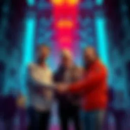 Bitlayer executives shaking hands with leaders from Antpool, F2Pool, and SpiderPool, representing their partnership to enhance Bitcoin DeFi.