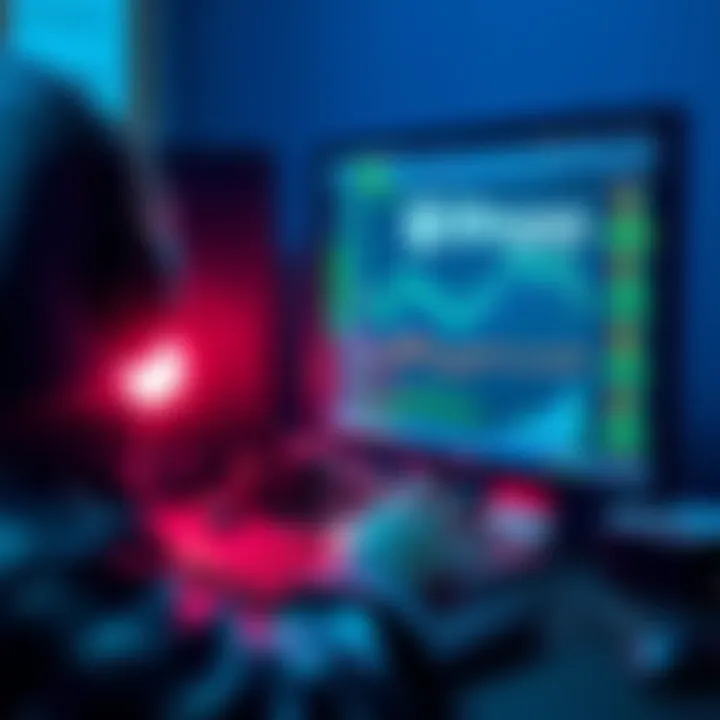 A person setting up a permanent API key on a computer, with Bitsgap interface visible on the screen.