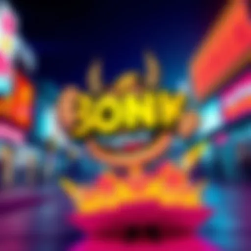 A colorful graphic of the BONK meme with a playful design, symbolizing its rise during the bull run.