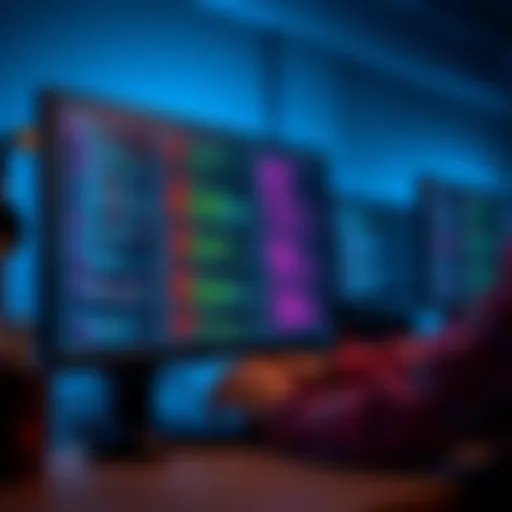 A developer optimizing code on a computer screen to enhance node performance