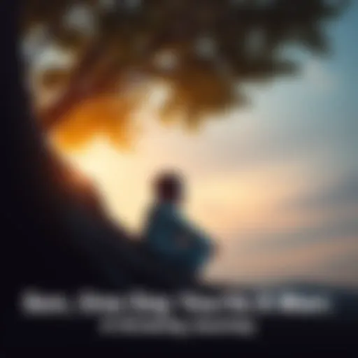 A young boy sits under a tree, looking thoughtful, symbolizing his personal growth and transition to manhood.