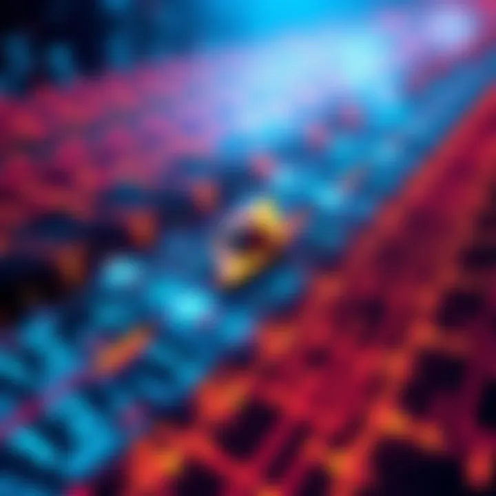 Brevis Achieves Fast Proving Speed A graphic representation of the Ethereum blockchain with speed indicators showing rapid transaction processing by Brevis.