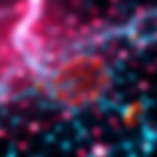 A digital representation of the Cardano blockchain showing fast transactions and network improvements after the Ouroboros Leios update.