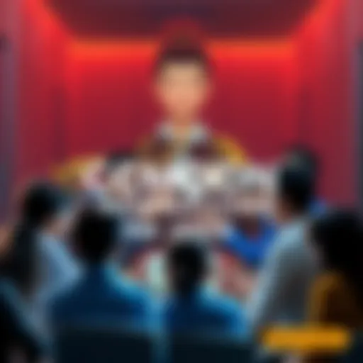 Graphic showing a call for officer nominations for CCMOON DAO, with a background of diverse members discussing and applying