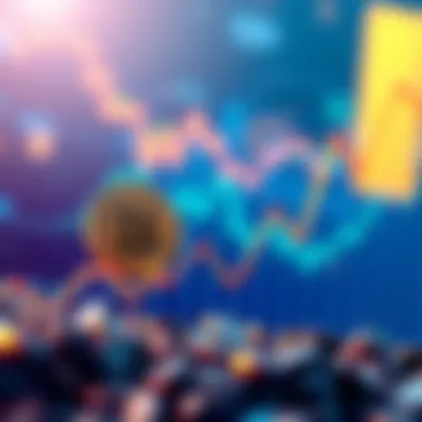 A graph showing the rising trend of a coin's circulating supply and its impact on market value.