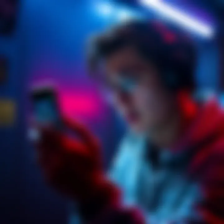 A worried person looking at their phone with spam call notifications from Coinbase after a data breach