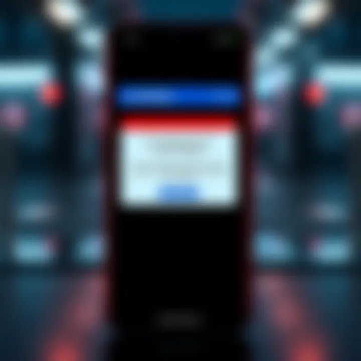 A phone screen displaying a Coinbase withdrawal alert with a warning message and code.