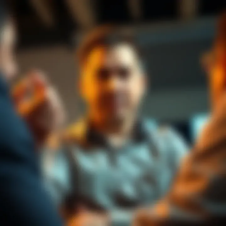 A person with a smug expression offering financial tips to a group, symbolizing the arrogance of Buttcoiners.
