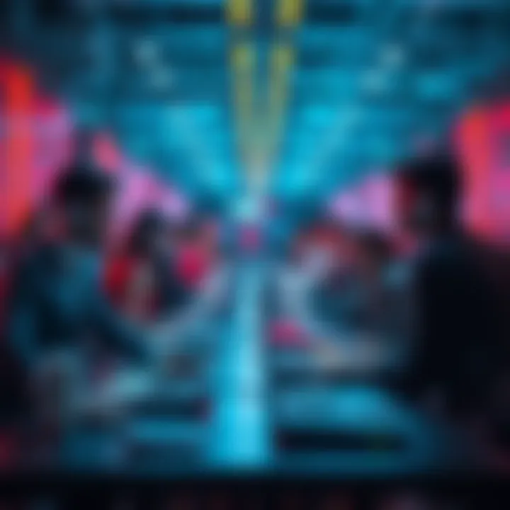 A team of tech professionals working on computer screens to consolidate inactive validators in a network