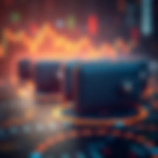 A digital representation of multiple wallets connecting to one target wallet, illustrating the concept of copy trading in finance.