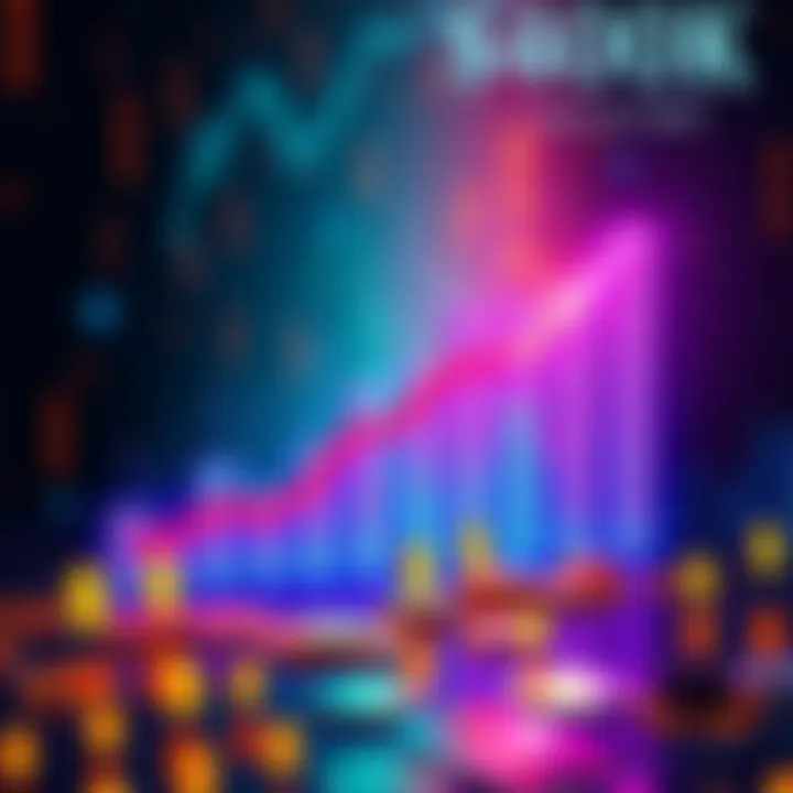 A graphic showing a rising chart and dollar signs, representing a crypto portfolio exceeding $100,000.