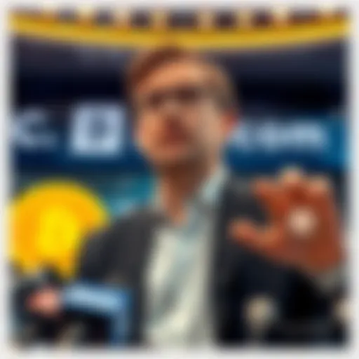 Crypto.com CEO Kris Marszalek speaks at a press conference, urging an investigation into trading platforms following substantial liquidations.