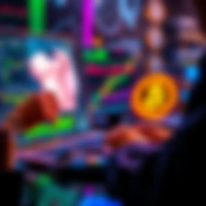 A person analyzing cryptocurrency charts and graphs on a laptop, considering investment options in Bitcoin and altcoins.