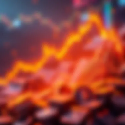 A graphic showing a downward trend in cryptocurrency values, symbolizing the loss of $130 billion in 24 hours.