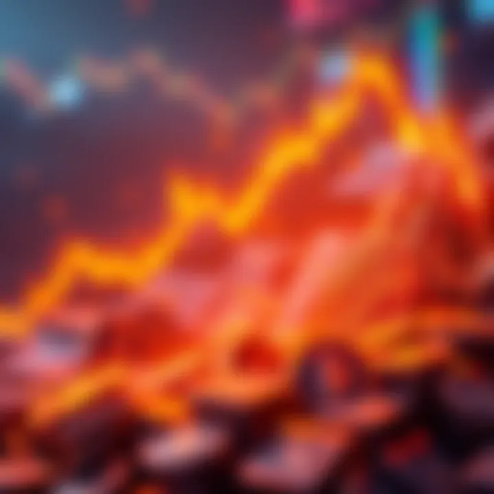 A graphic showing a downward trend in cryptocurrency values, symbolizing the loss of $130 billion in 24 hours.
