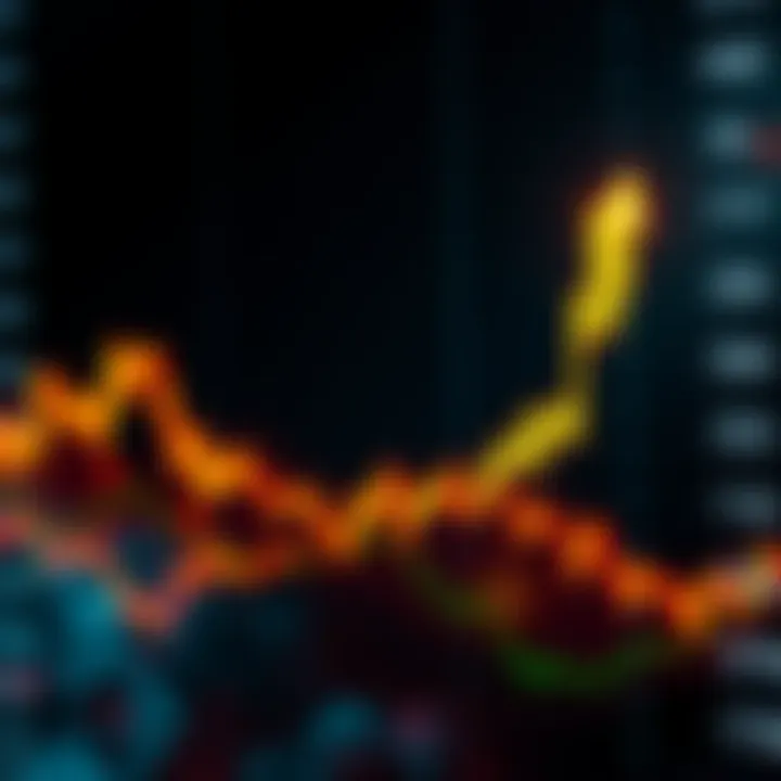 A digital graph showing the price trends of cryptocurrencies, indicating a consolidation phase with a slight upward trend, symbolizing potential future growth.