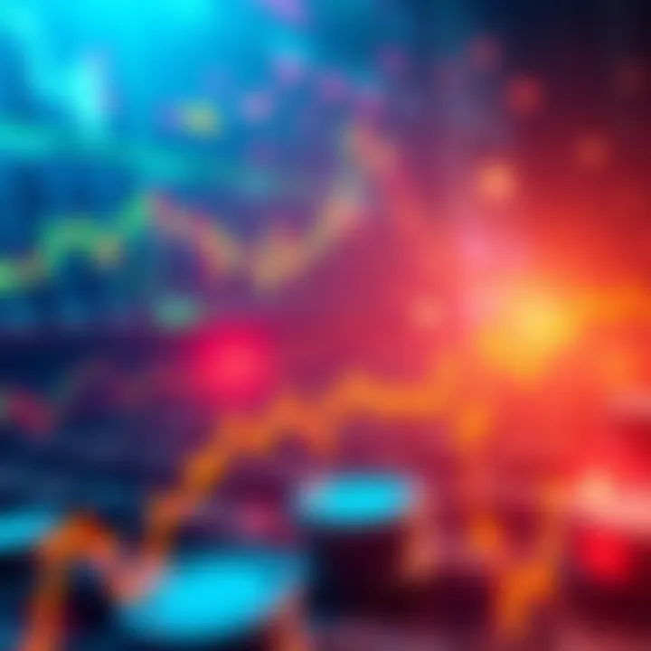 Visual representation of a large crypto options expiry event with charts showing market fluctuations and a digital currency background.