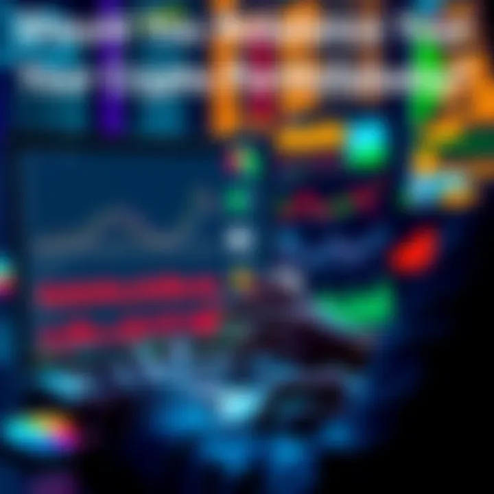 A person analyzing crypto assets on a laptop, showing charts for SOL and ETH alongside graphs for portfolio allocation.