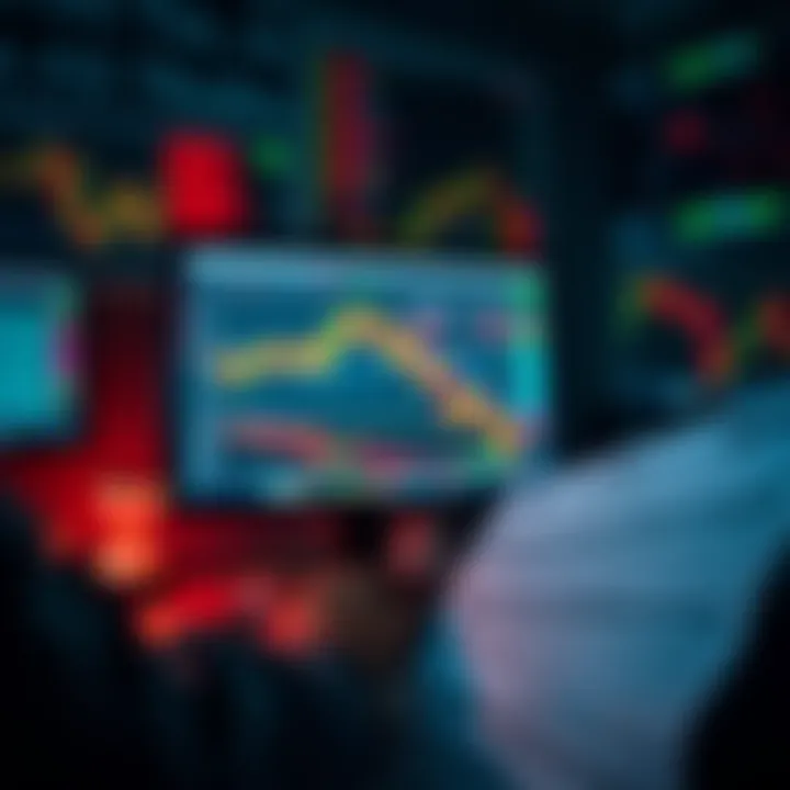 A graphic showing a person tracking crypto trades on a computer with IRS form 1099-DA in the foreground.