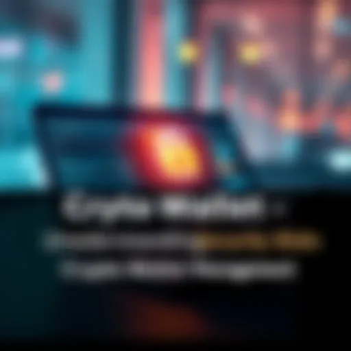 A person securing a crypto wallet on their laptop with a lock symbol representing safety.