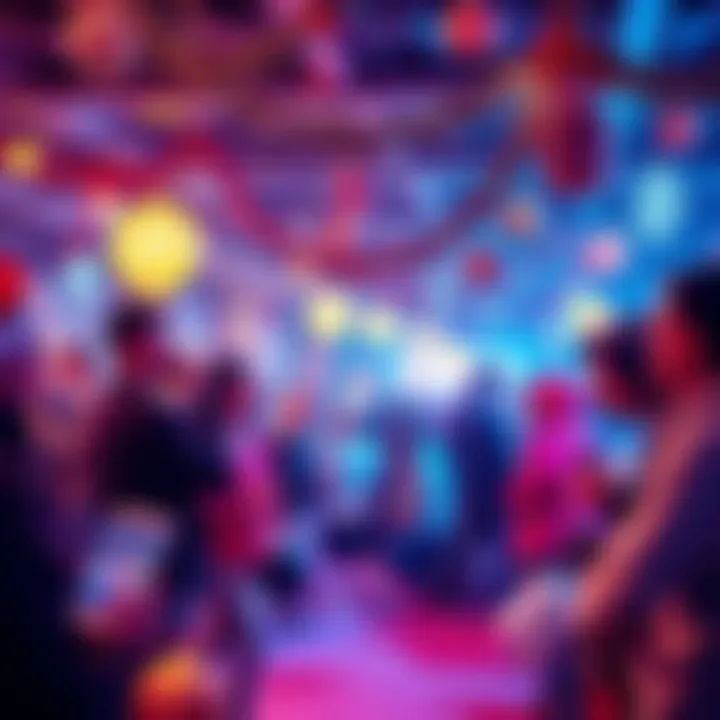 A festive gathering with people enjoying activities and events related to cryptocurrency during the CryptoBro Holidays.