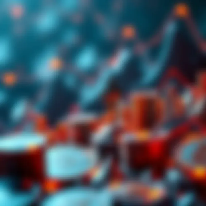 A visual representation of rising cryptocurrency values with Ethereum highlighted, symbolizing potential gains during alt season.