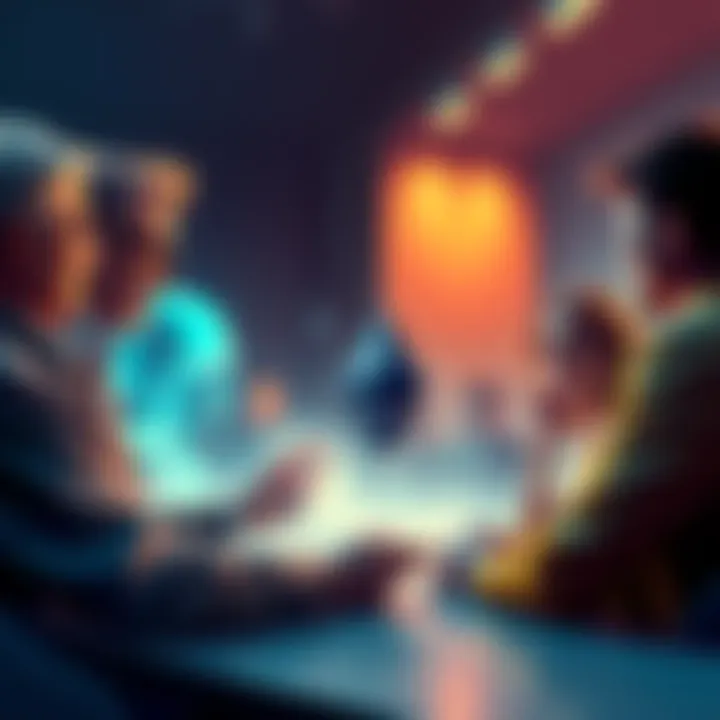 People engaging in a discussion about Ethereum and cryptocurrency