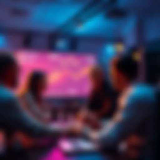 A group of people discussing Ethereum and crypto trends in a vibrant online forum setting.