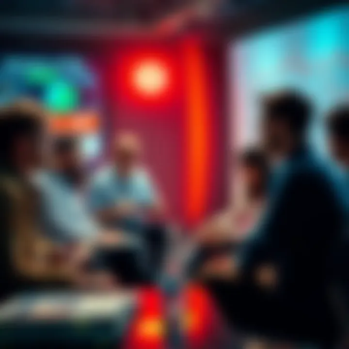 A group of people engaging in a lively discussion about cryptocurrency and Ethereum in a digital forum setting.