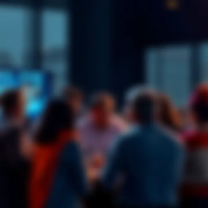 People engaging in a lively discussion about recent news events