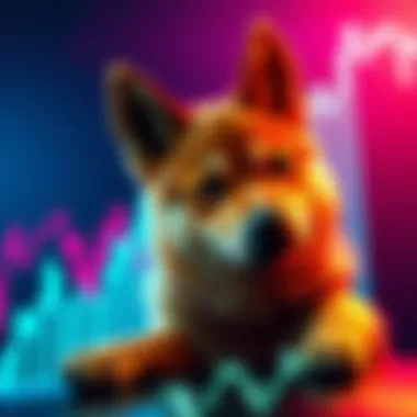 Graph showing the decline of Doge Coin's market value with a sad doge meme in the background