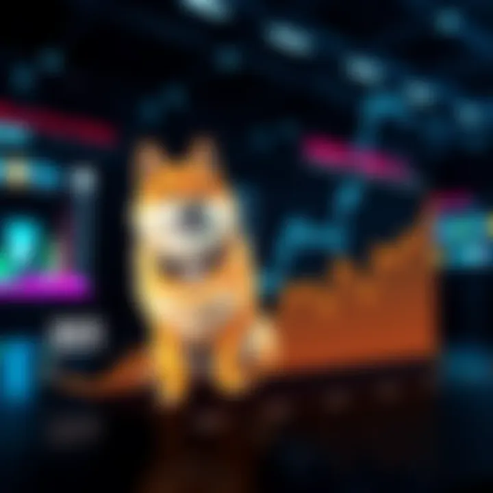 A chart displaying projected trends in Dogecoin prices from 2025 to 2027 with expert commentary.